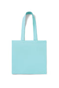 Organic Cotton Tote Bag with Inner Zipper Pocket in Light Teal. Blank tote bag ready for custom printing at GMD Print Direct.