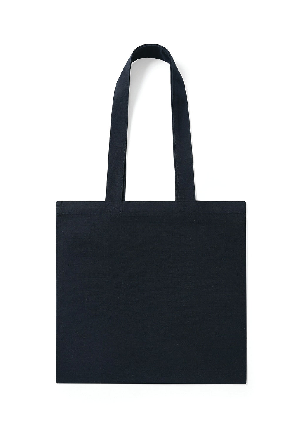 Organic Cotton Tote Bag with Inner Zipper Pocket in Black, alternate view. Blank tote bag ready for custom printing at GMD Print Direct.