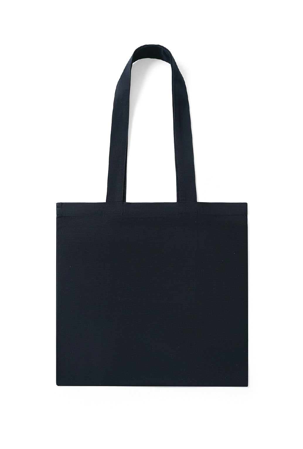 Organic Cotton Tote Bag with Inner Zipper Pocket in Black, alternate view. Blank tote bag ready for custom printing at GMD Print Direct.