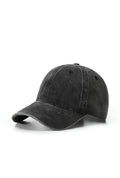 280gsm Cotton Drill Unstructured Cap in Black Washed. Blank cap ready for custom printing at GMD Print Direct.