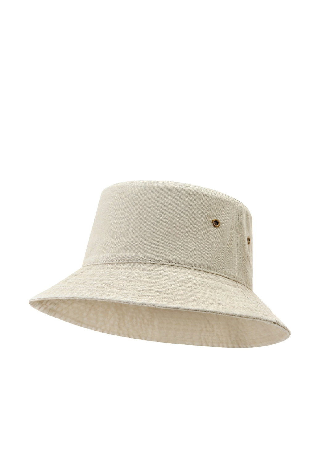 280gsm Cotton Drill Washed Bucket Hat in Natural Faded. Blank bucket hat ready for custom printing at GMD Print Direct.