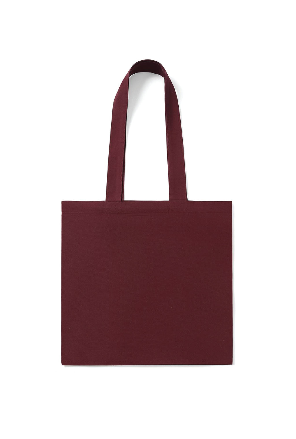 Organic Cotton Tote Bag with Inner Zipper Pocket in Burgundy. Blank tote bag ready for custom printing at GMD Print Direct.