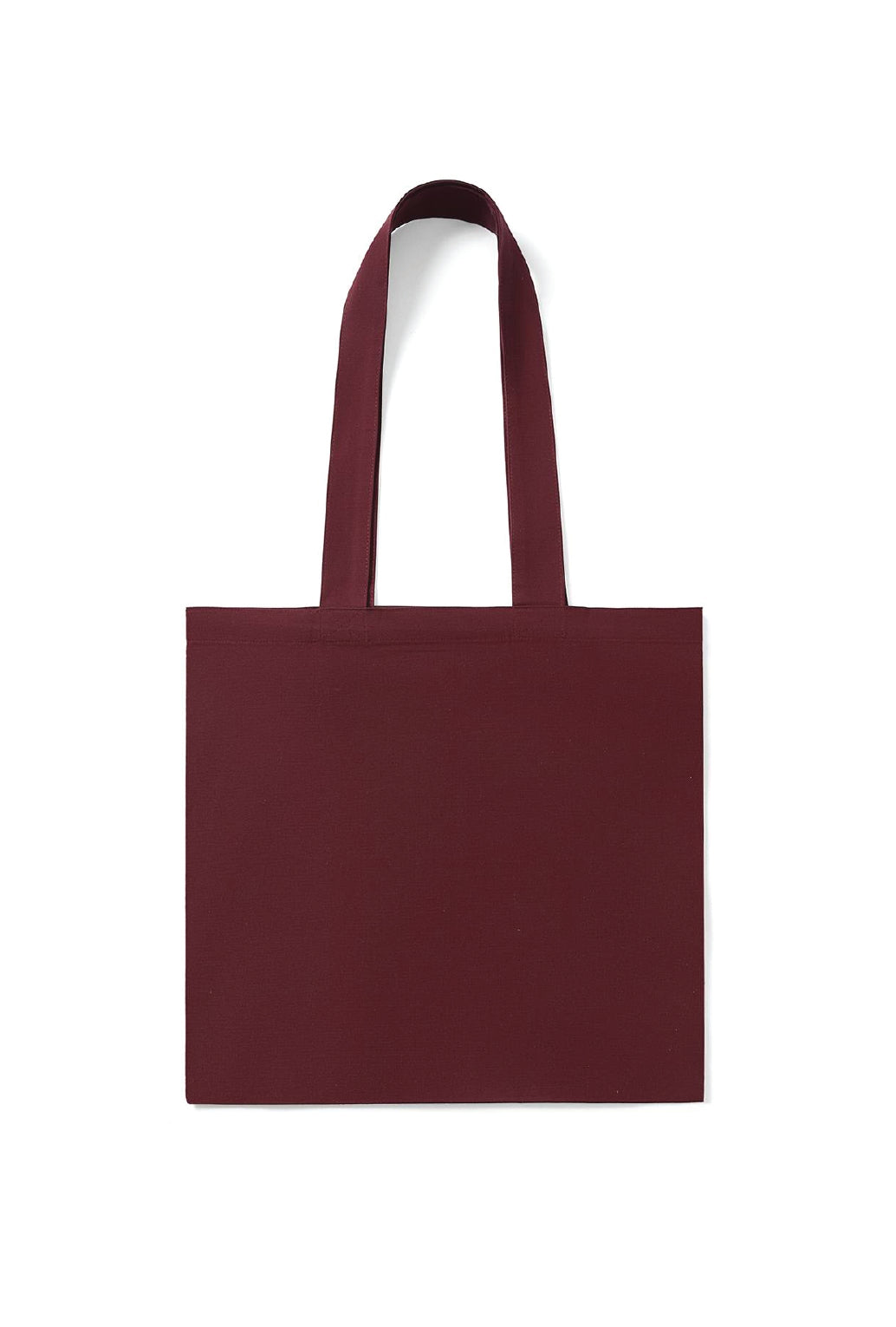 Organic Cotton Tote Bag with Inner Zipper Pocket in Burgundy. Blank tote bag ready for custom printing at GMD Print Direct.