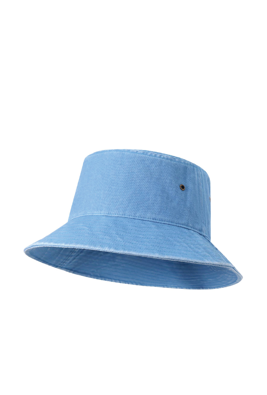 280gsm Cotton Drill Washed Bucket Hat in Sky Blue Faded. Blank bucket hat ready for custom printing at GMD Print Direct.