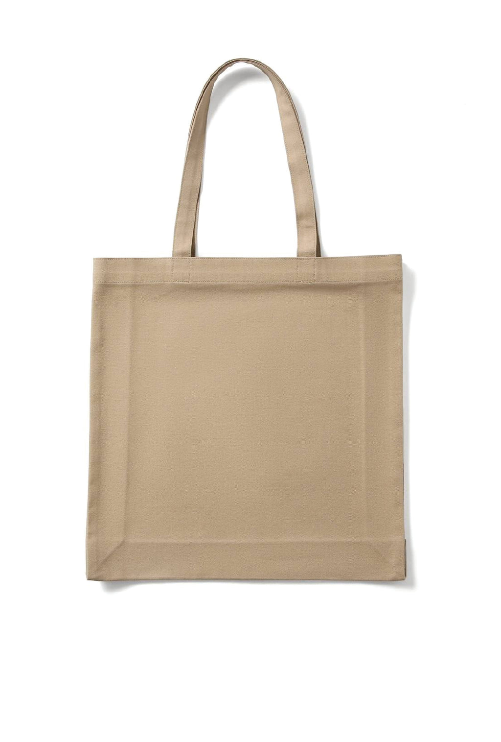 Heavy Tote Bag in Khaki, gusset detail. Blank tote bag ready for custom printing at GMD Print Direct.