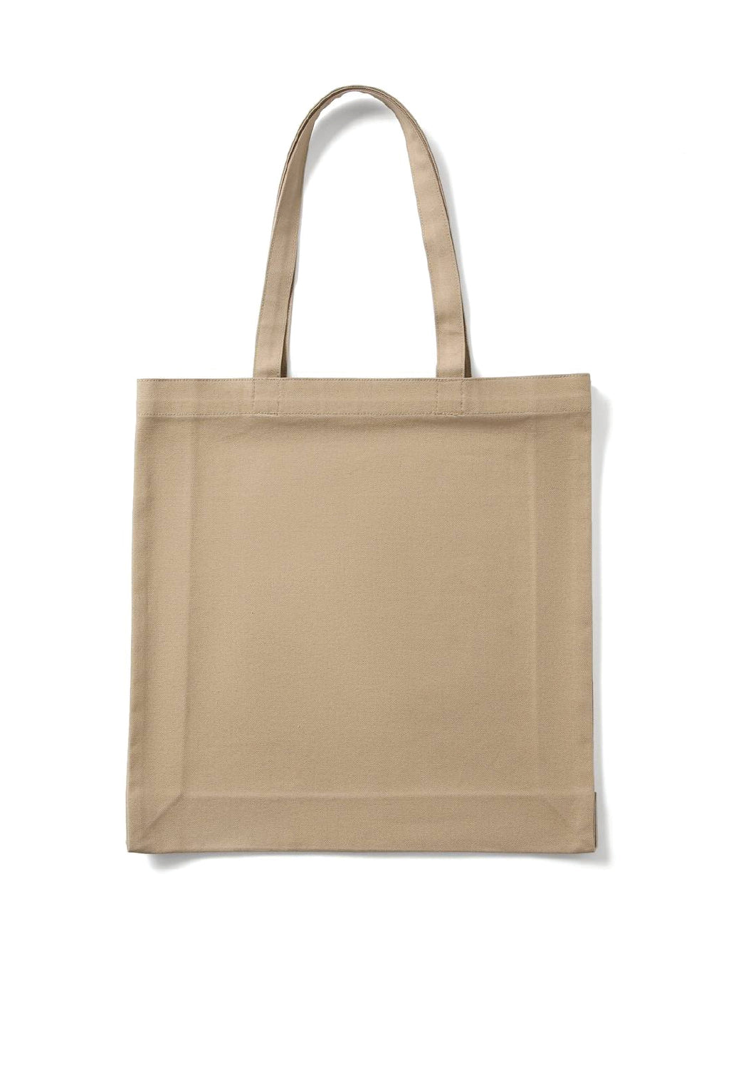 Heavy Tote Bag in Khaki, gusset detail. Blank tote bag ready for custom printing at GMD Print Direct.